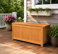 3 in 1 Wood Bench / Storage / Outdoor Raised Garden Bed Planter Box with Open-Ended Base