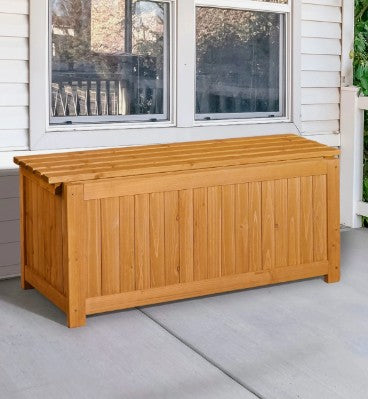 3 in 1 Wood Bench / Storage / Outdoor Raised Garden Bed Planter Box with Open-Ended Base
