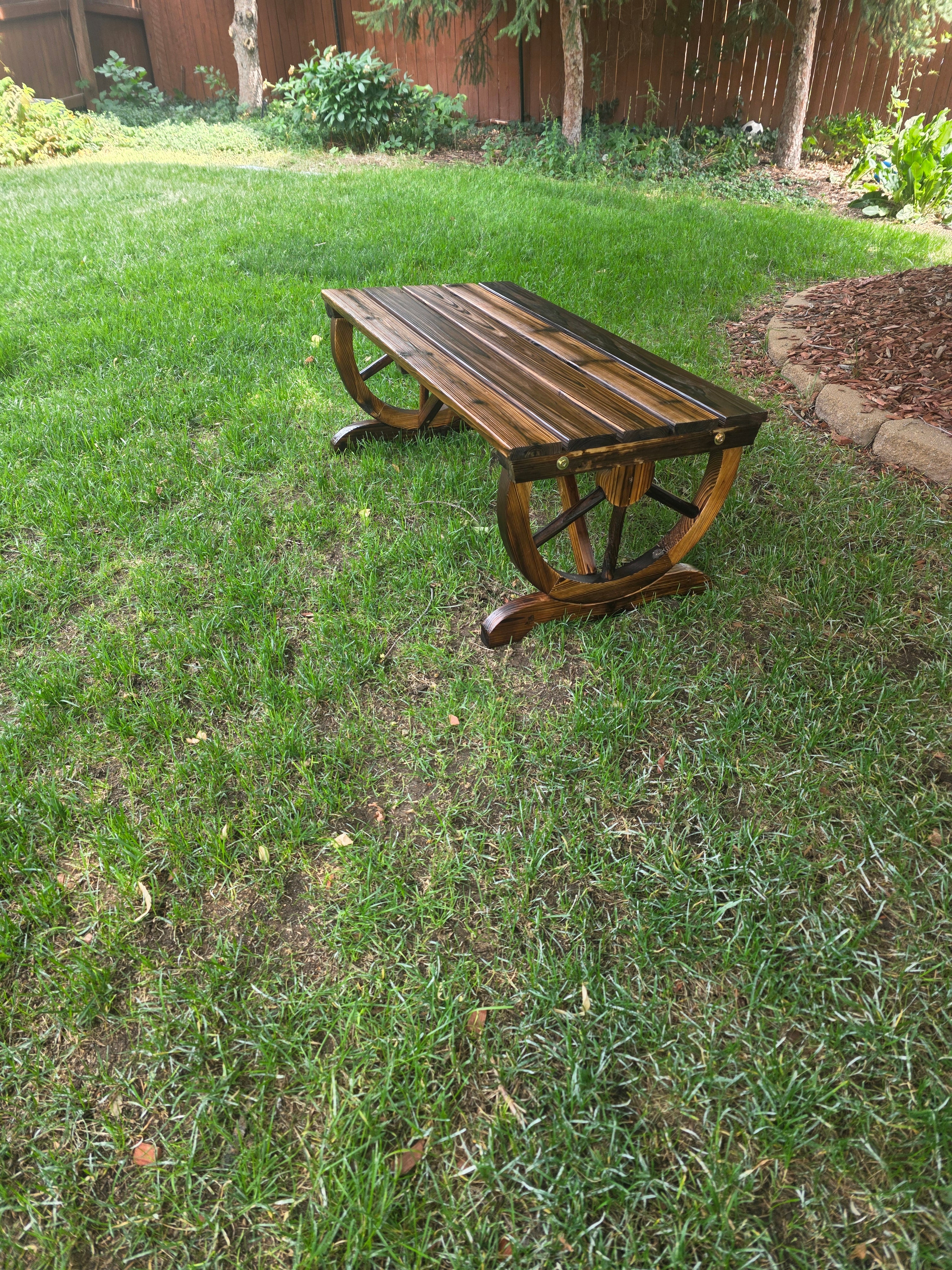 Handcrafted Rustic Wood Bench / Garden bench / Coffee Table