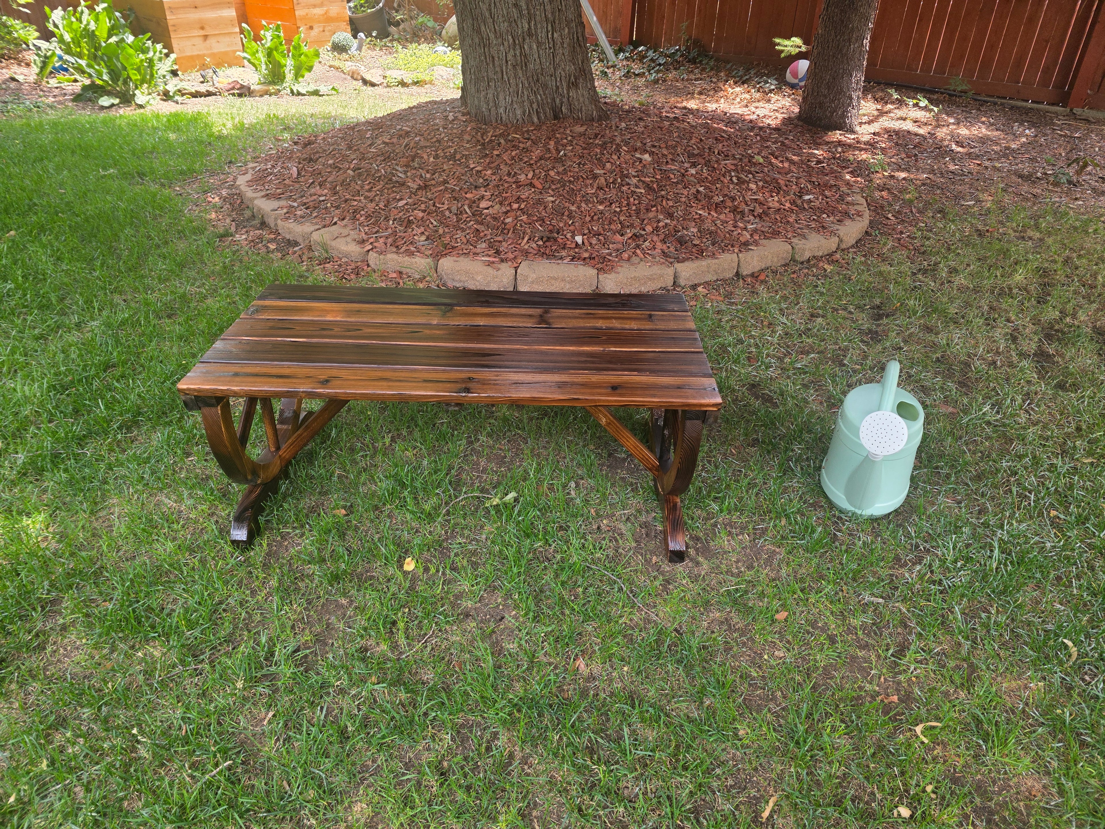 Handcrafted Rustic Wood Bench / Garden bench / Coffee Table