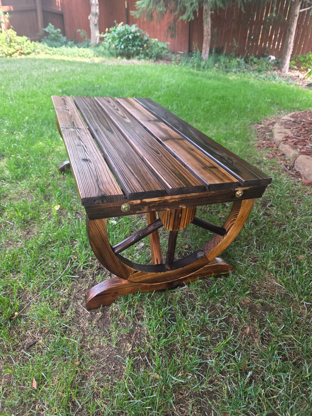 Handcrafted Rustic Wood Bench / Garden bench / Coffee Table