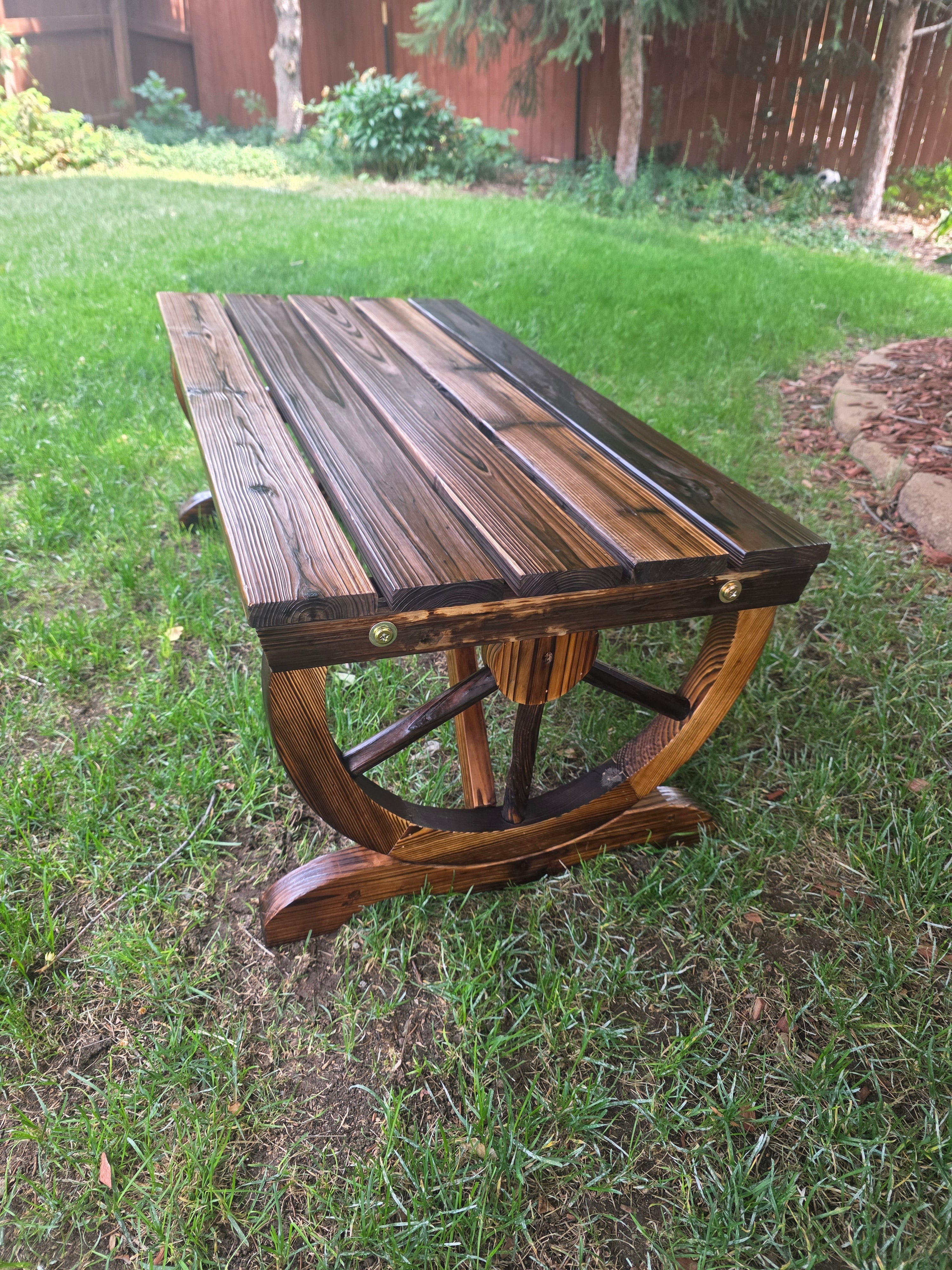 Handcrafted Rustic Wood Bench / Garden bench / Coffee Table