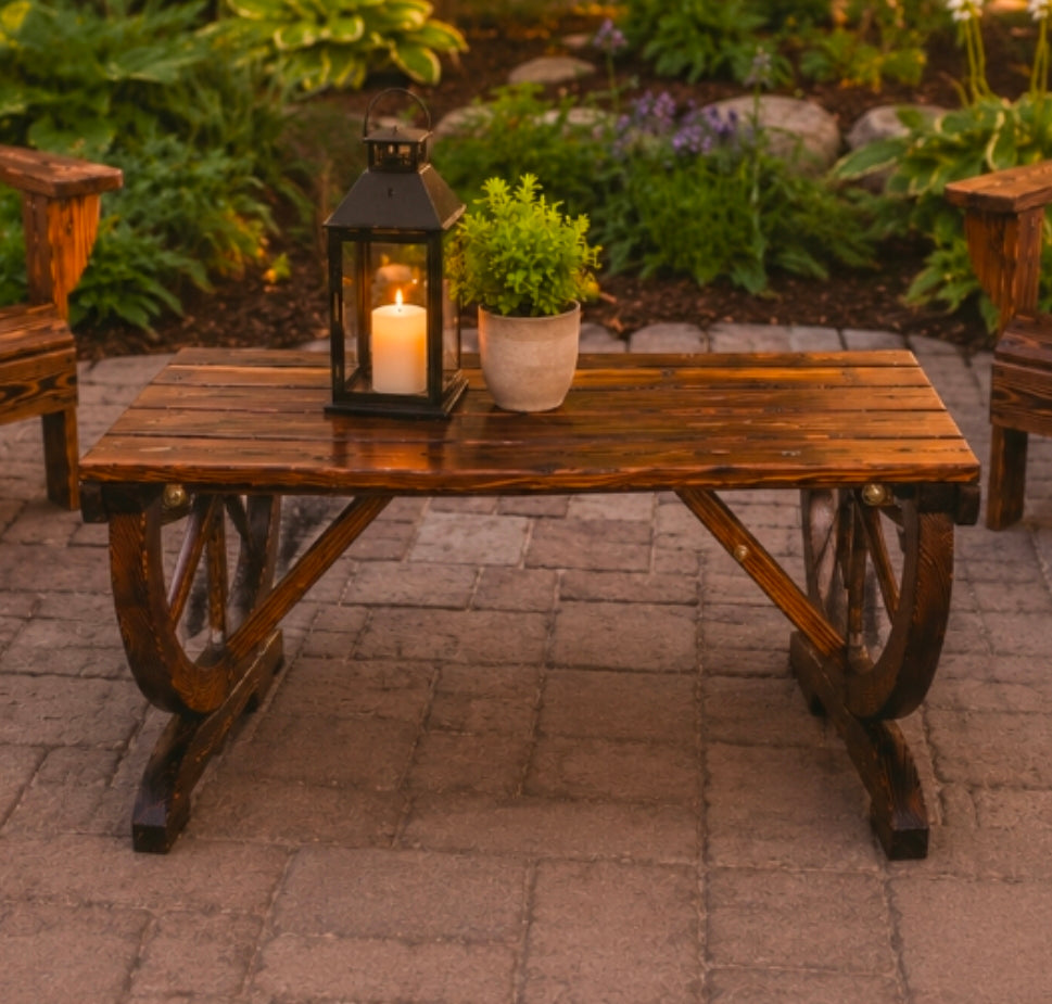 Handcrafted Rustic Wood Bench / Garden bench / Coffee Table