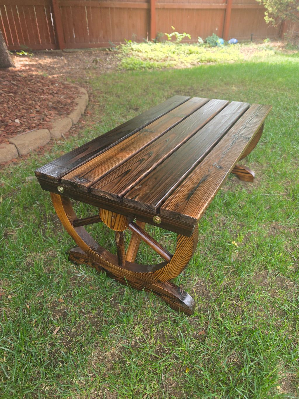 Handcrafted Rustic Wood Bench / Garden bench / Coffee Table