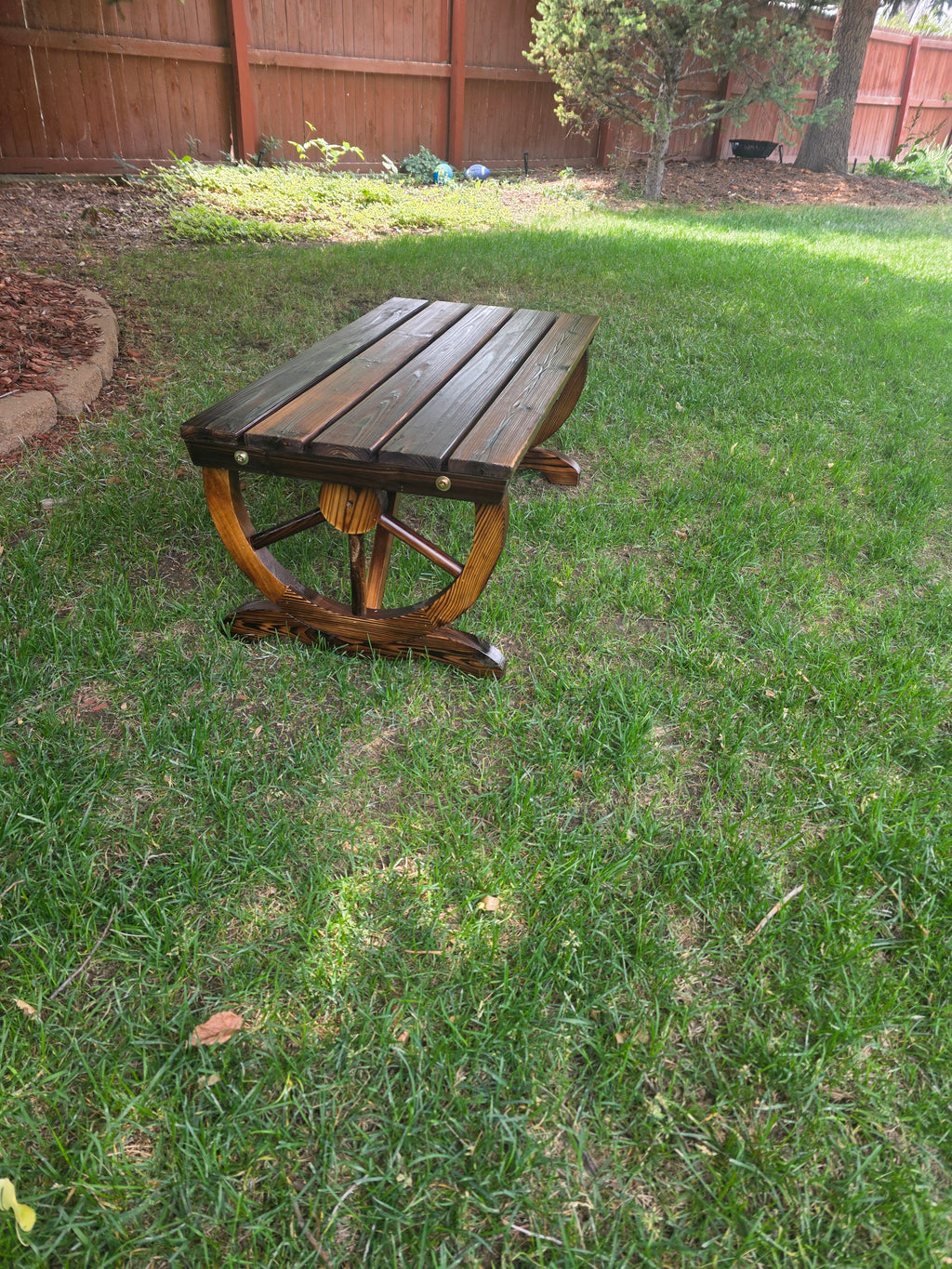 Handcrafted Rustic Wood Bench / Garden bench / Coffee Table