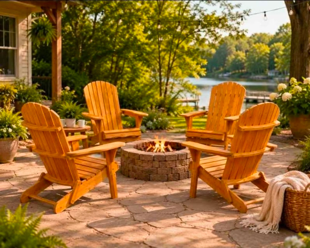 Classic Colorado folding Adirondack chairs