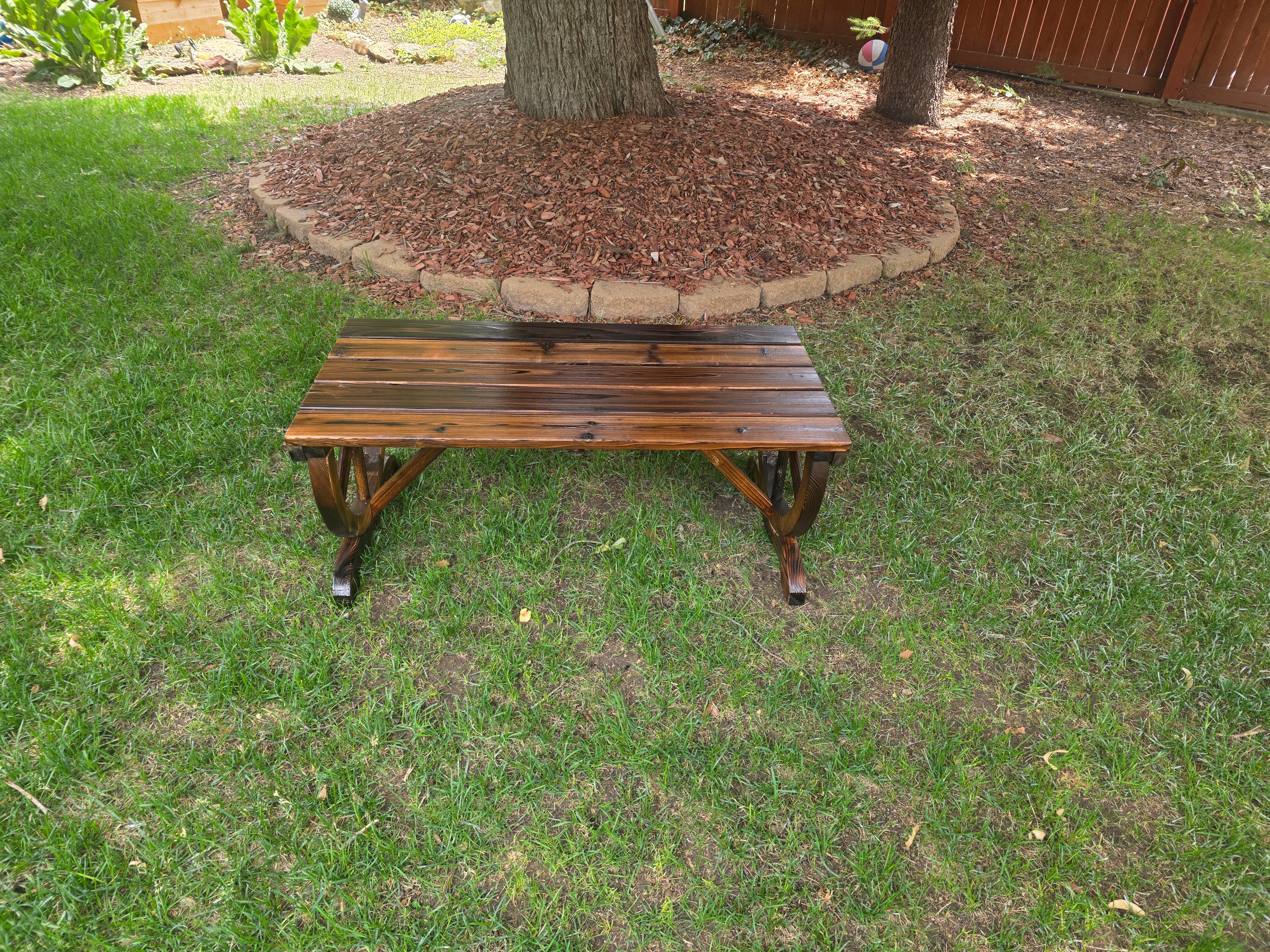 Handcrafted Rustic Wood Bench / Garden bench / Coffee Table
